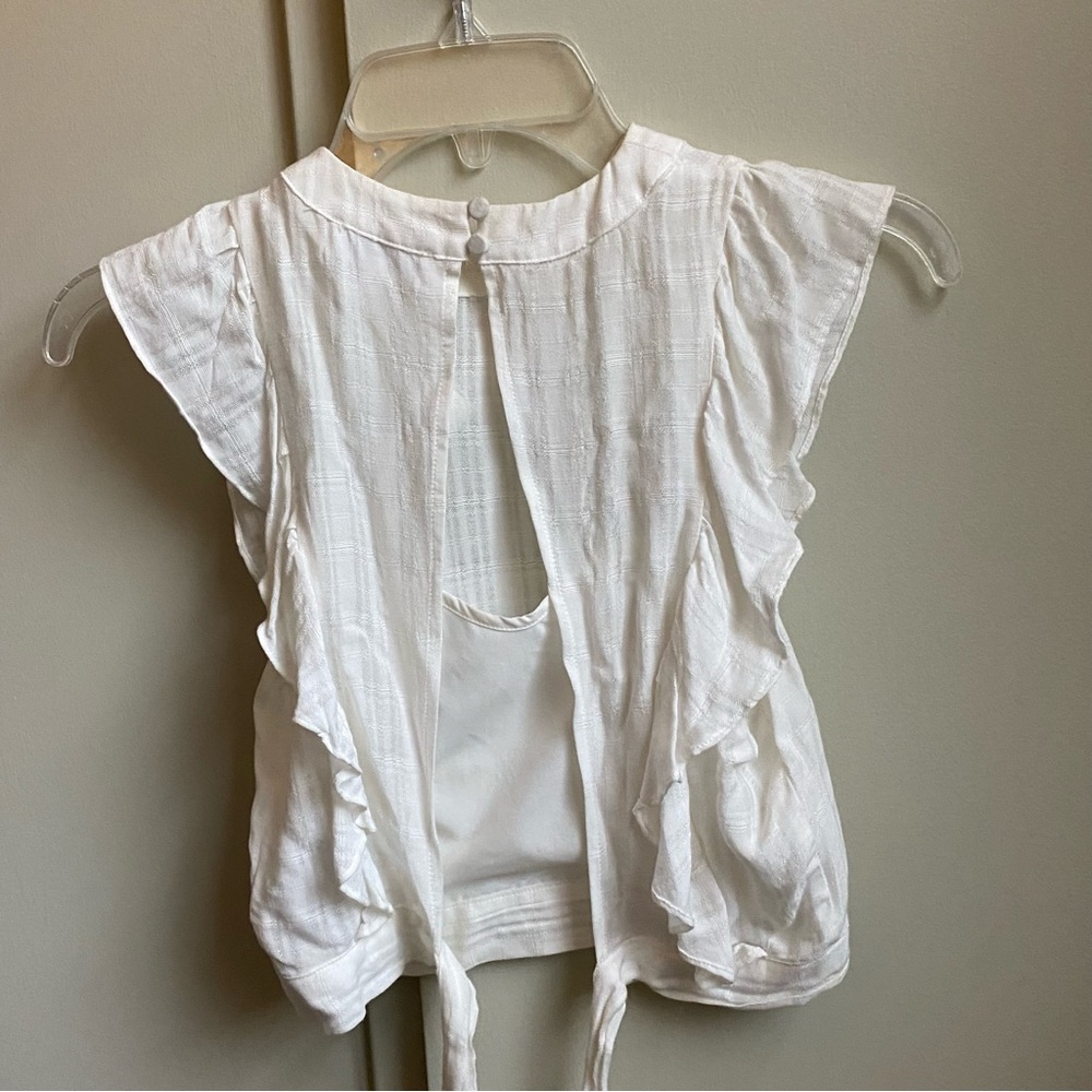 REVOLVE Ruffle Top Open Back - Picture 3 of 4